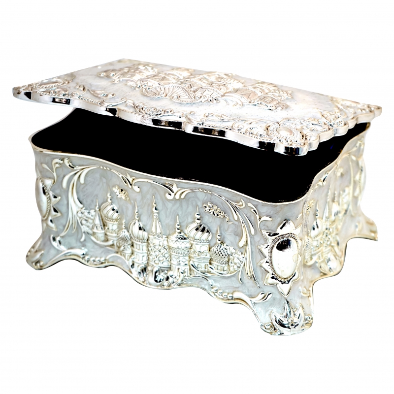 Զարդատուփ AV-7629 Էմալ. Կրեմլ Արծաթ 2